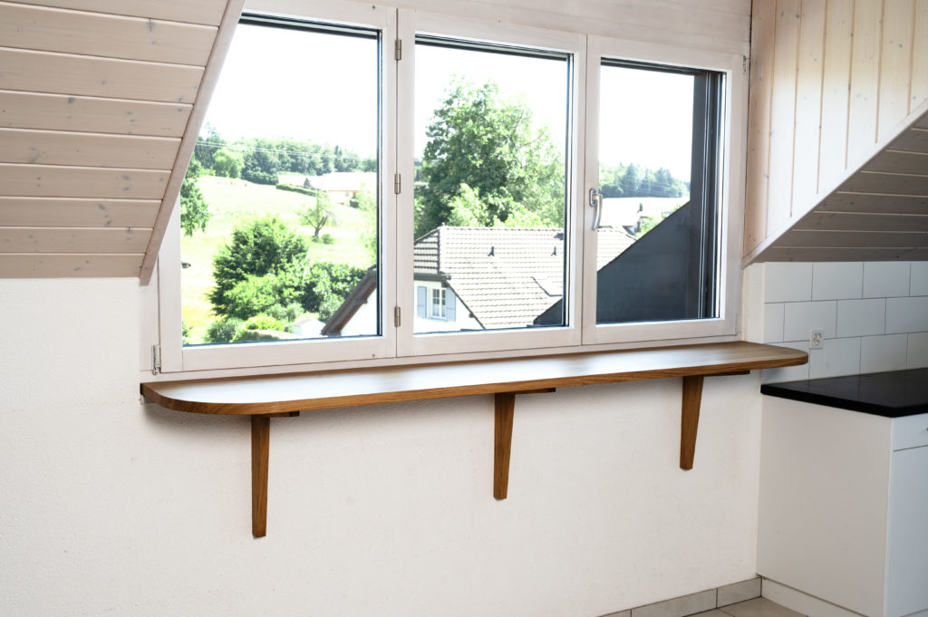 Tablette bar en chêne massif