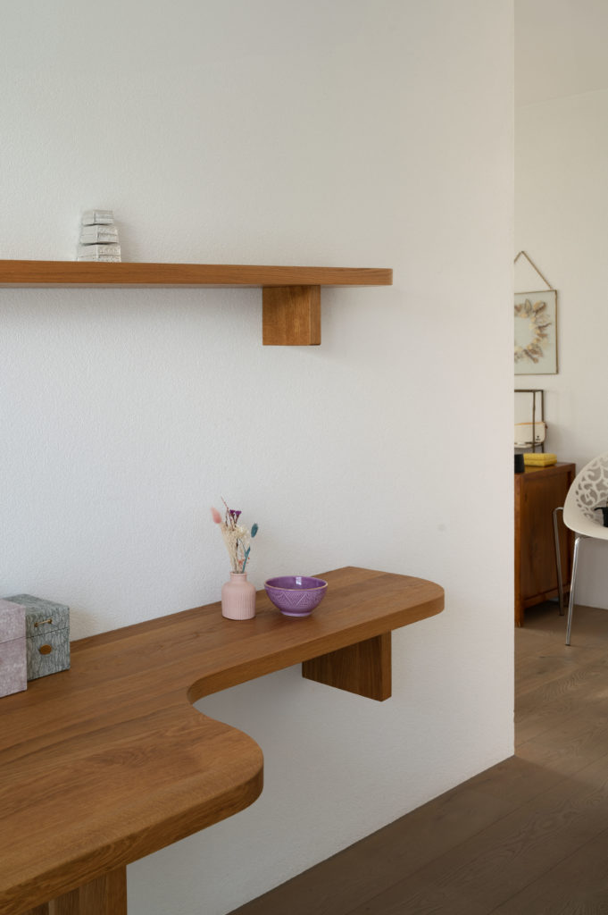 bureau en bois sur mesure
